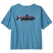 Patagonia Women's Fitz Roy Trout Easy Cut T-Shirt Shore Blue