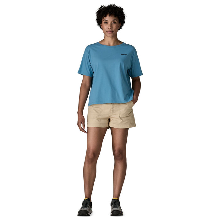 Patagonia Women's Fitz Roy Trout Easy Cut T-Shirt Shore Blue
