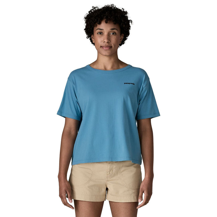 Patagonia Women's Fitz Roy Trout Easy Cut T-Shirt Shore Blue