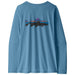 Patagonia Women's Long-Sleeved Capilene Cool Daily Shirt - Fitz Roy Trout Shore Blue - Light Shore Blue X-Dye
