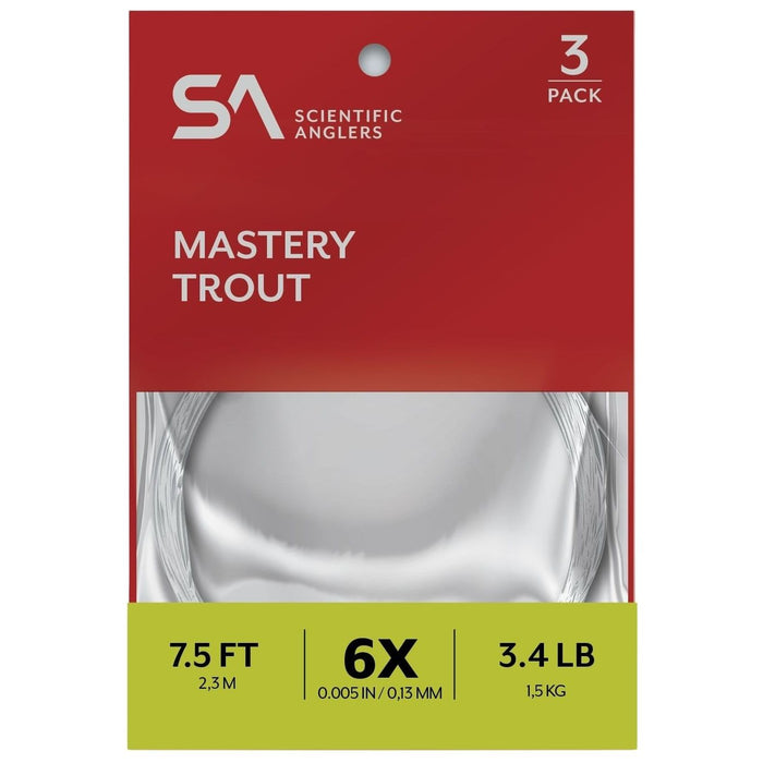 Scientific Anglers Mastery Trout Leader 7.5' 3 Pack Image 01