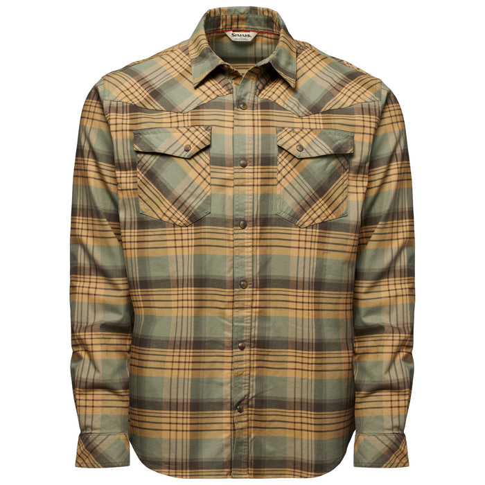 Simms Men's Brackett Flannel Duke Plaid: Hickory Image 01