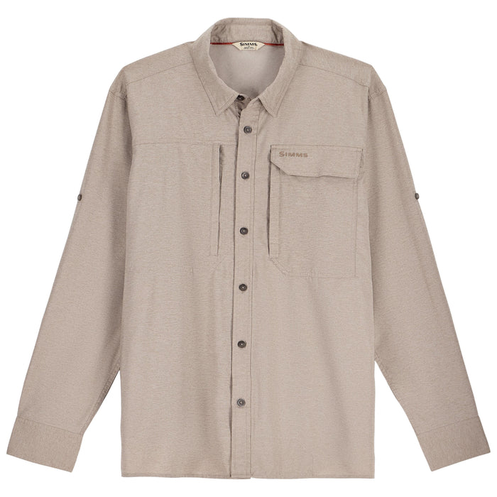 Simms Men's Guide Bugstopper LS Shirt Dolomite Heather Image 01