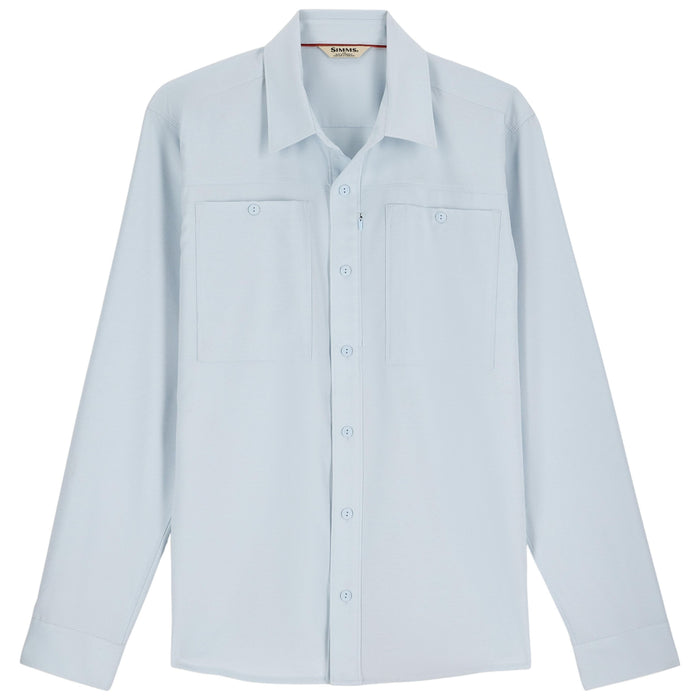Simms Men's Launch LS Shirt Bimini Blue Heather Image 01