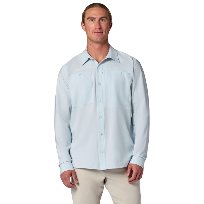Simms Men's Launch LS Shirt Bimini Blue Heather Image 02