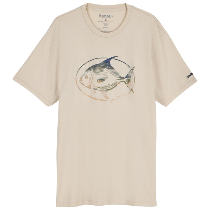 Simms Men's Salt Catch T-Shirt Natural Image 01