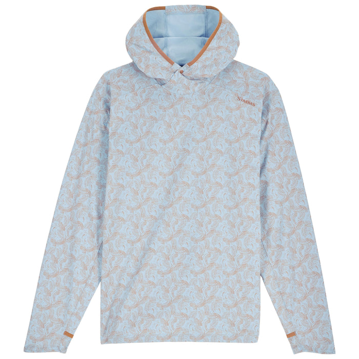 Simms Men's Solarflex Hoody Half Moon Steel Blue Image 01