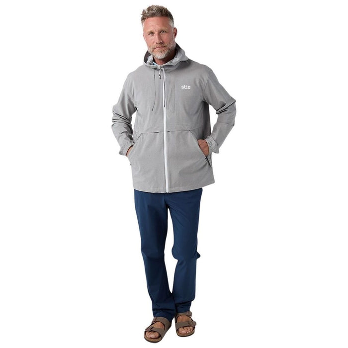 Stio Men's CFS Hooded Jacket Alloy Heather Image 02