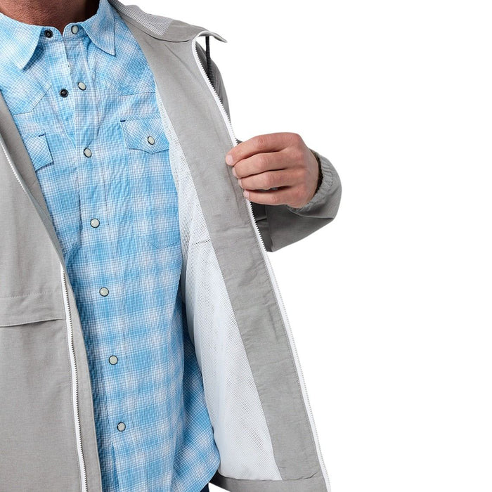 Stio Men's CFS Hooded Jacket Alloy Heather Image 04