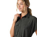 Stio Women's Mountain Flow Shirt Dress Raven Dot Image 07