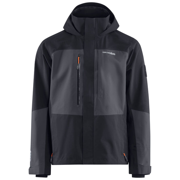 Grundens Men's Gore-Tex Pro Fishing Jacket Obsidian Image 01