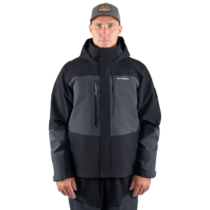 Grundens Men's Gore-Tex Pro Fishing Jacket Obsidian Image 02