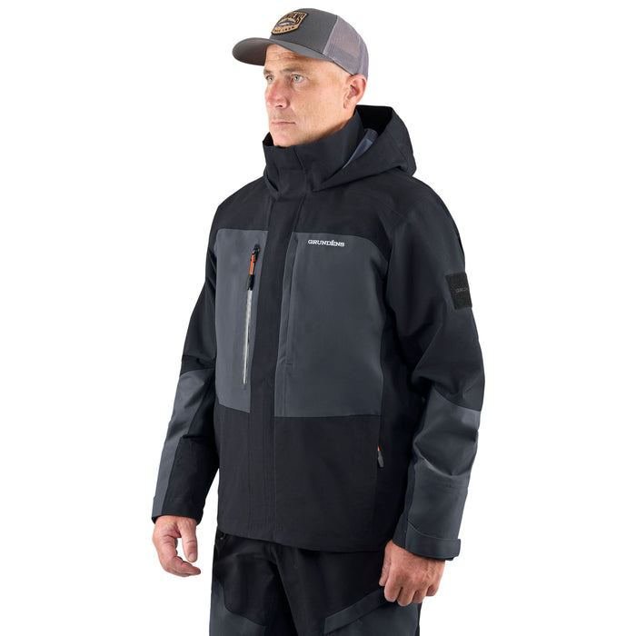 Grundens Men's Gore-Tex Pro Fishing Jacket Obsidian Image 03
