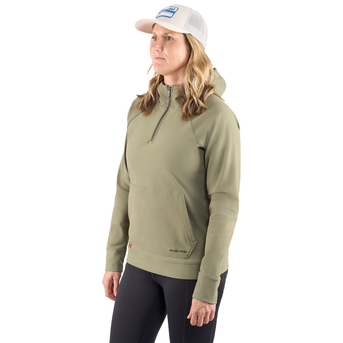 Grundens Women's Kryall Hoodie Forest Image 03