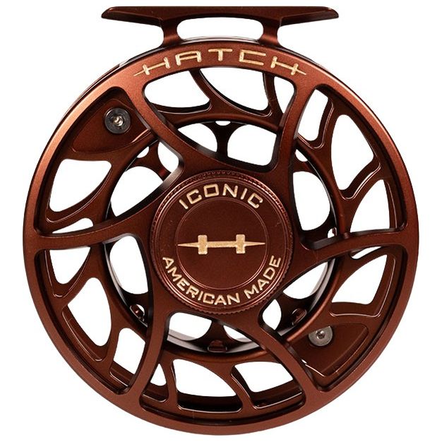 Hatch Custom Rust Iconic Large Arbor Fly Reel 7 Plus Rust Image 03