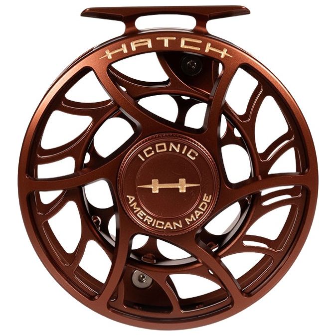 Hatch Custom Rust Iconic Large Arbor Fly Reel 9 Plus Rust Image 03
