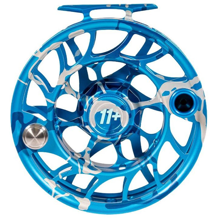 Hatch Custom Splash Camo Iconic Large Arbor Fly Reel 11 Plus Splash Camo / Light Blue Image 01