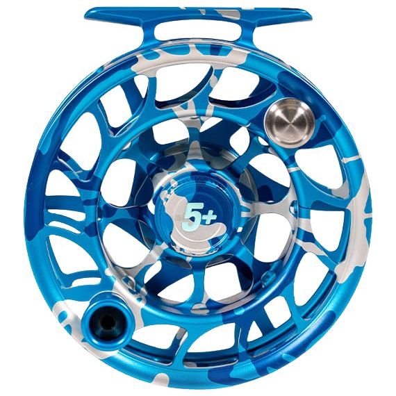 Hatch Custom Splash Camo Iconic Large Arbor Fly Reel 5 Plus Splash Camo / Light Blue Image 01