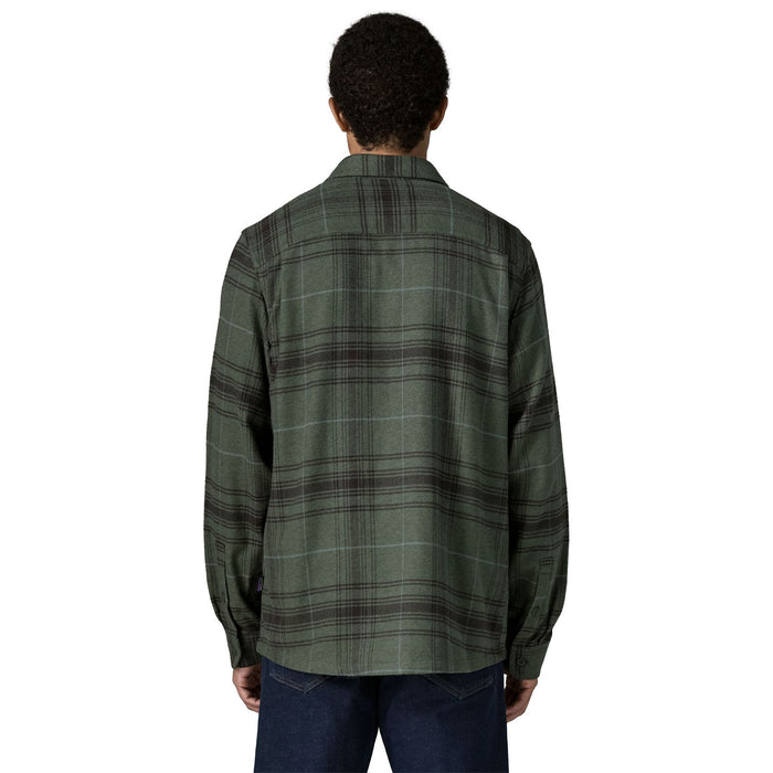Patagonia Men's Fjord Flannel Shirt Dissolve: Treeline Green Image 04