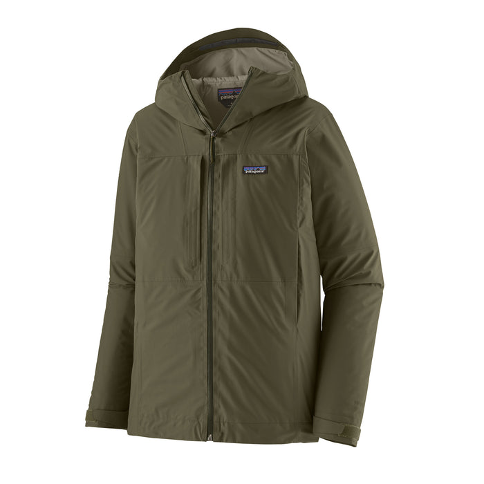 Patagonia Men's Insulated Boulder Fork Rain Jacket Basin Green Image 01