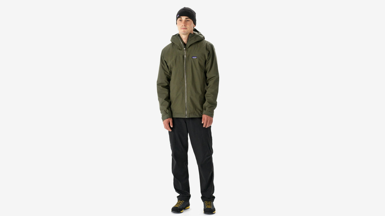 Patagonia Men's Insulated Boulder Fork Rain Jacket Basin Green Image 02