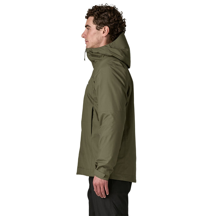 Patagonia Men's Insulated Boulder Fork Rain Jacket Basin Green Image 04