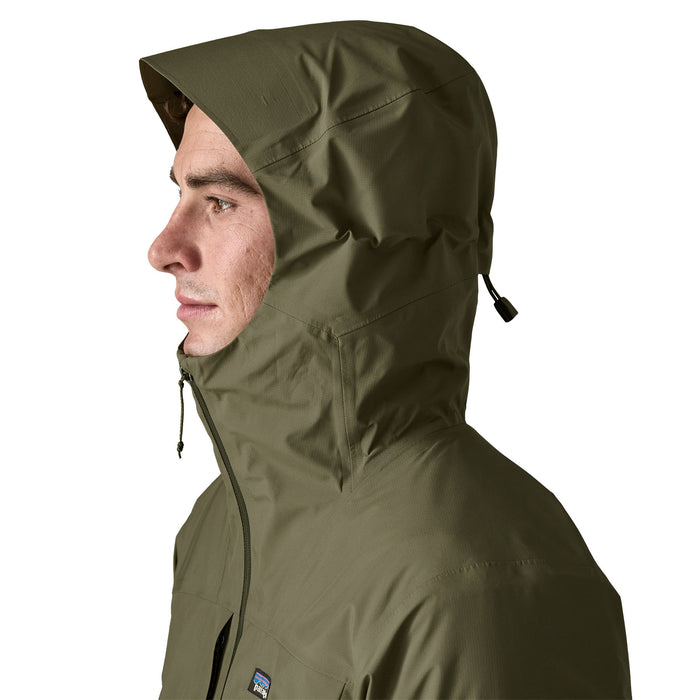 Patagonia Men's Insulated Boulder Fork Rain Jacket Basin Green Image 06