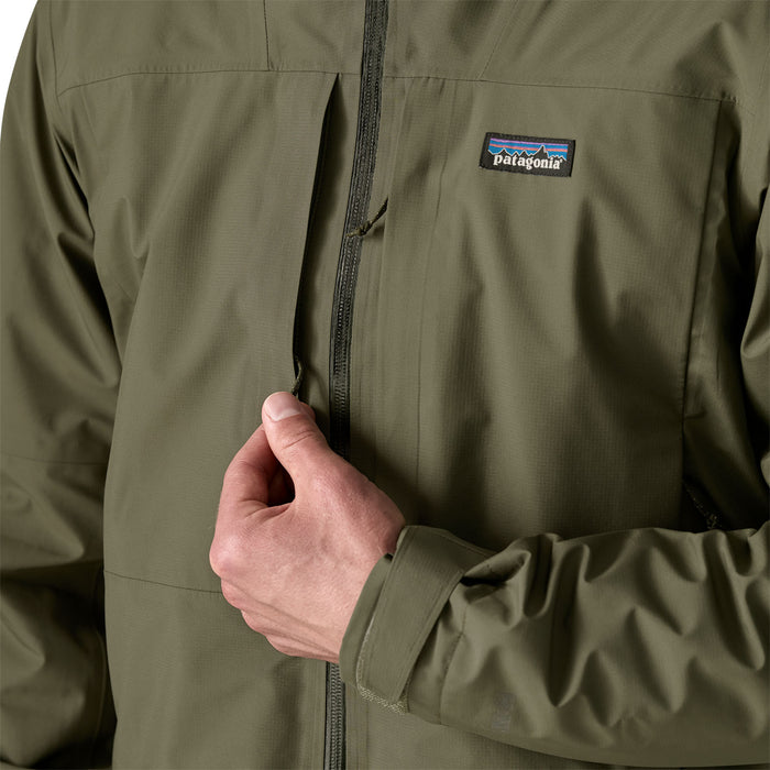 Patagonia Men's Insulated Boulder Fork Rain Jacket Basin Green Image 07