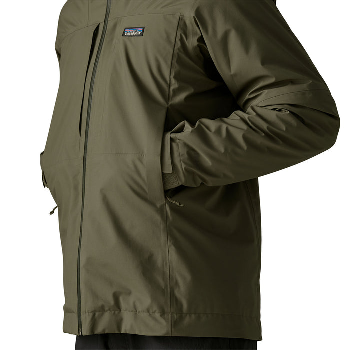 Patagonia Men's Insulated Boulder Fork Rain Jacket Basin Green Image 08