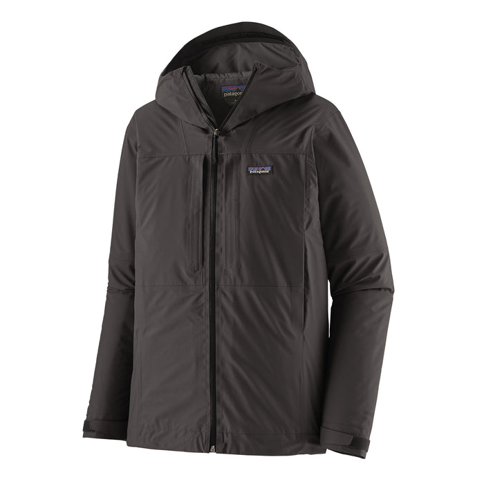 Patagonia Men's Insulated Boulder Fork Rain Jacket Black Image 01