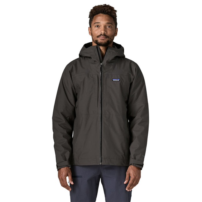 Patagonia Men's Insulated Boulder Fork Rain Jacket Black Image 02