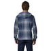 Patagonia Men's Stretch Fjord Flannel Pullover Hoody Slopeside: New Navy Image 04