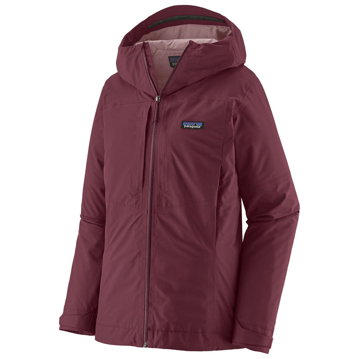 Patagonia Women's Insulated Boulder Fork Rain Jacket Berry Fig Image 01