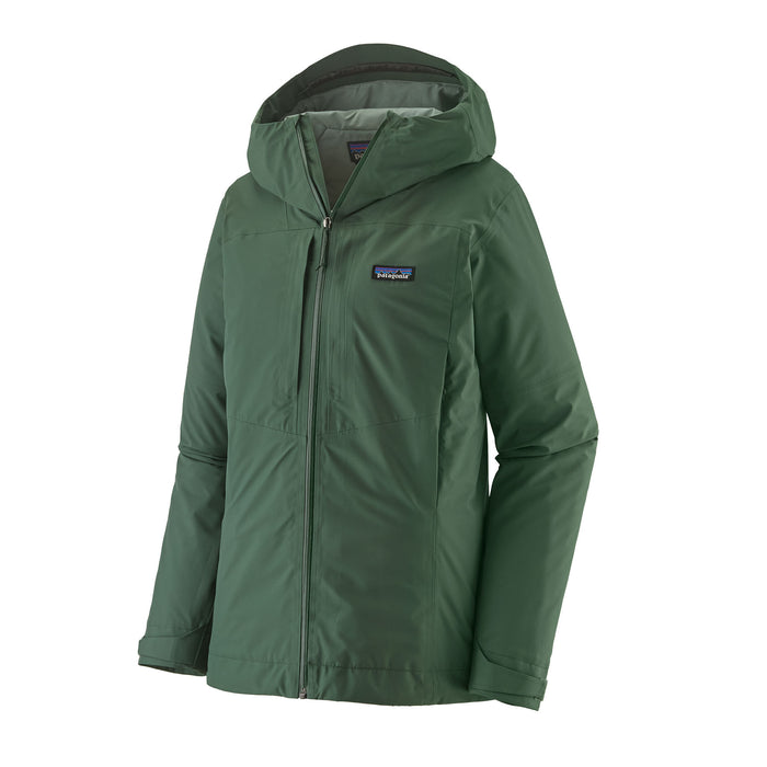 Patagonia Women's Insulated Boulder Fork Rain Jacket Canopy Green Image 01