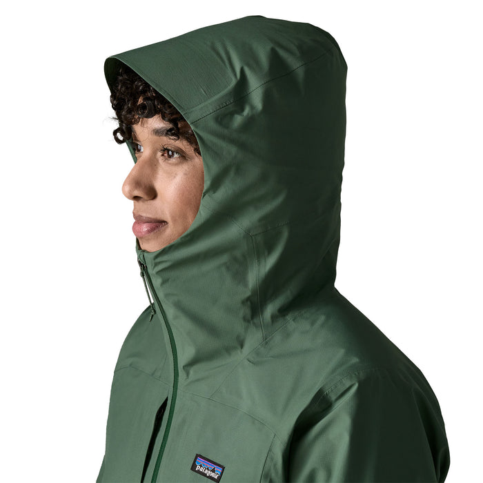 Patagonia Women's Insulated Boulder Fork Rain Jacket Canopy Green Image 06