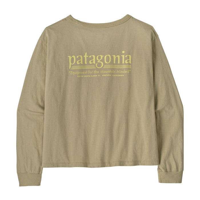 Patagonia Women's Long-Sleeved Hut Tripper Easy Cut T-Shirt Weathered Stone Image 01
