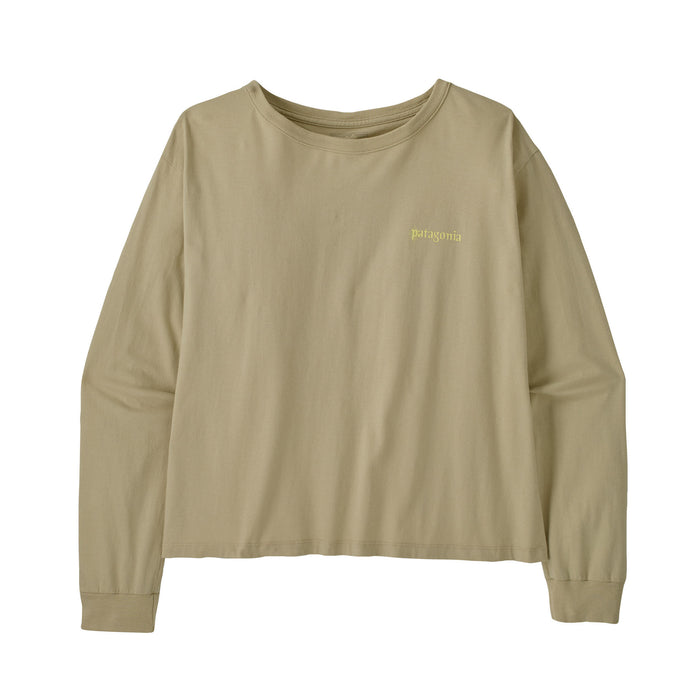 Patagonia Women's Long-Sleeved Hut Tripper Easy Cut T-Shirt Weathered Stone Image 02