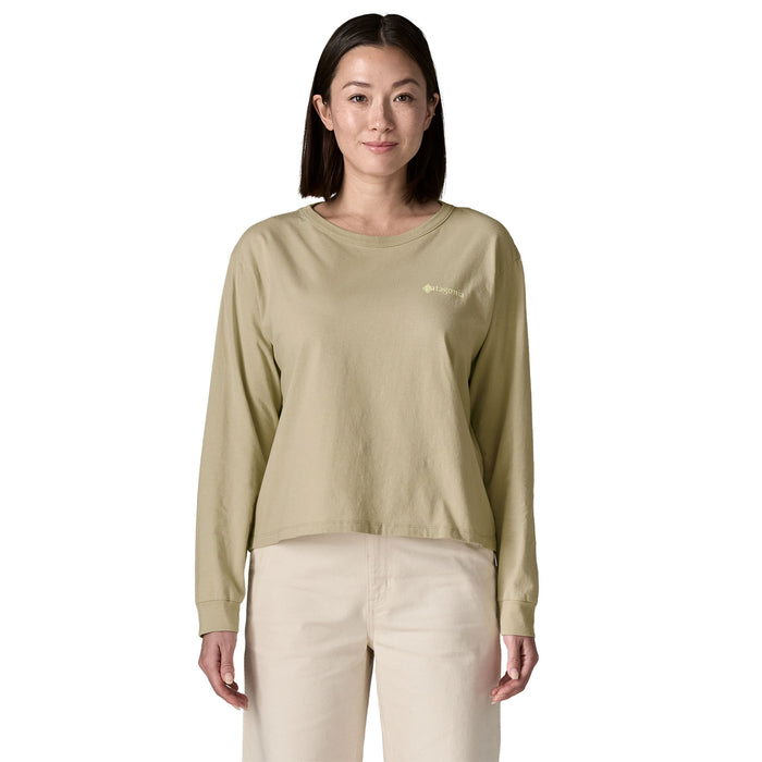 Patagonia Women's Long-Sleeved Hut Tripper Easy Cut T-Shirt Weathered Stone Image 03