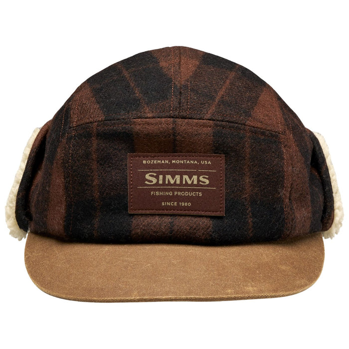 Simms Coldweather Cap Duke Plaid: Hickory Image 01