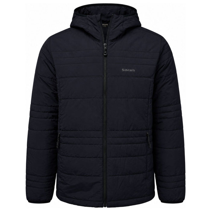Simms Men's Fall Run Hooded Jacket Black Image 01