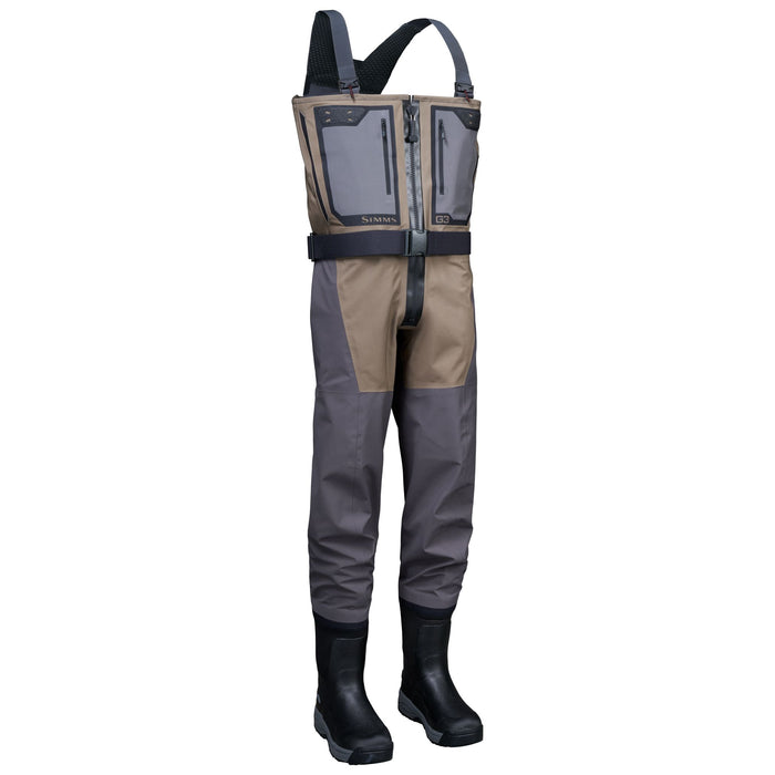 Simms Men's G3Z Pro Bootfoot Wader - Rubber Dark Elkhorn Image 03