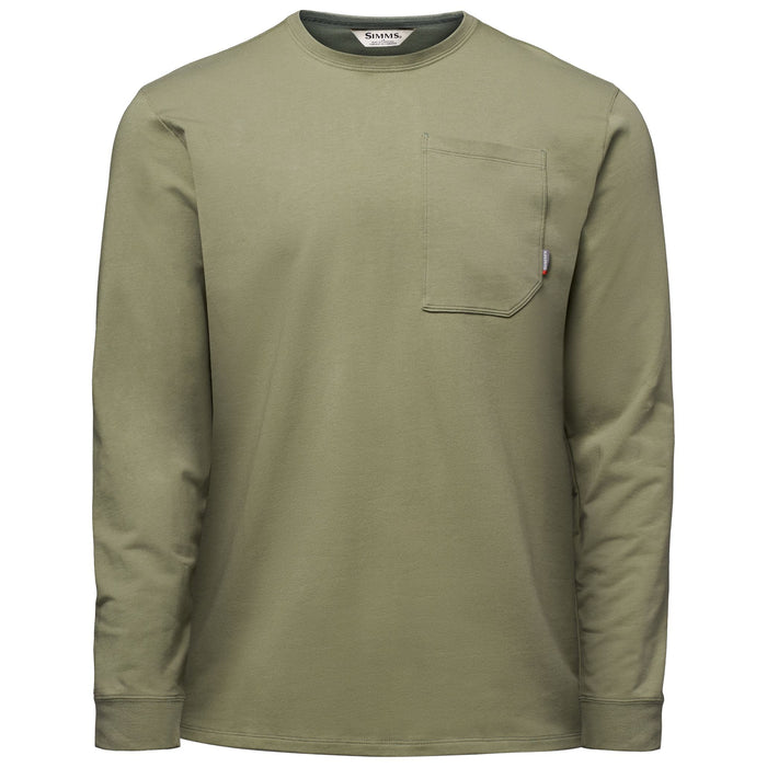 Simms Men's Harbor LS Crew Willow Image 01