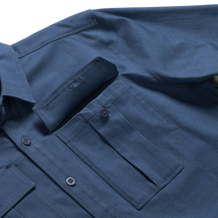 Simms Men's Harbor Work Shirt Selvedge Image 04