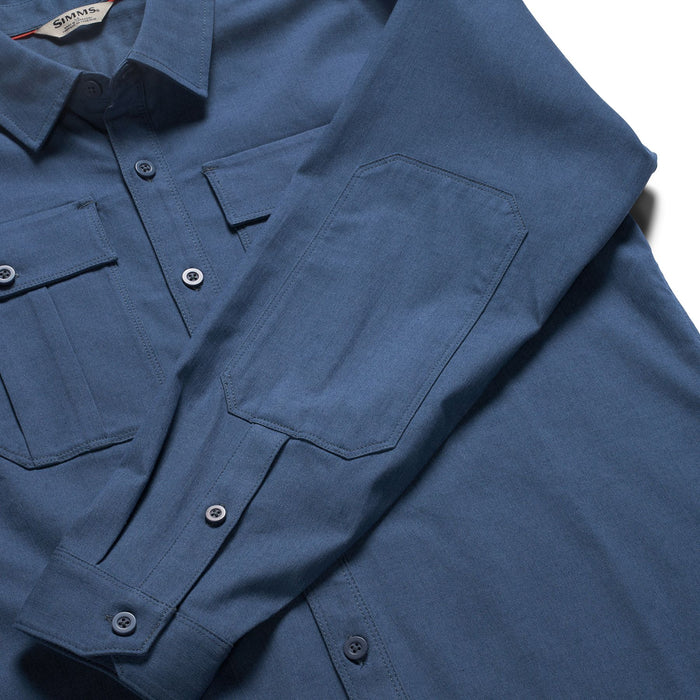 Simms Men's Harbor Work Shirt Selvedge Image 05