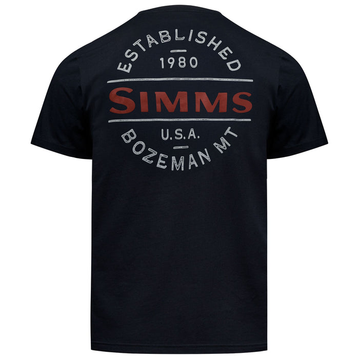 Simms Men's Lockup Tech T-Shirt Black Image 01