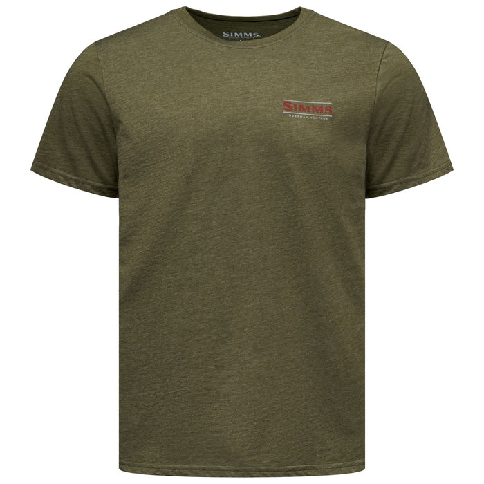 Simms Men's Lockup Tech T-Shirt Military Heather Image 02
