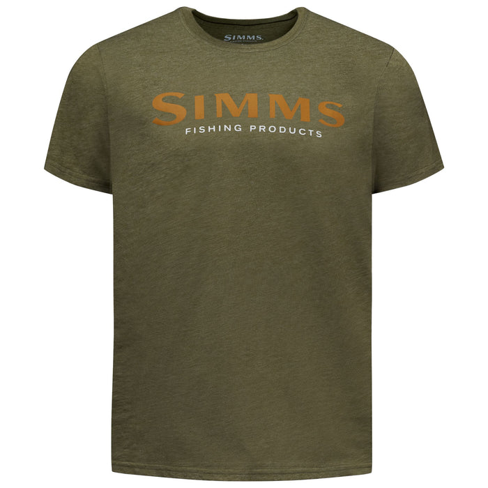 Simms Men's Logo Tech T-Shirt Military Heather Image 01