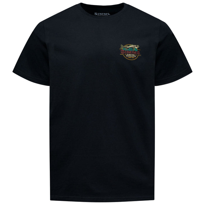 Simms Men's Neon Draft T-Shirt Black Image 02