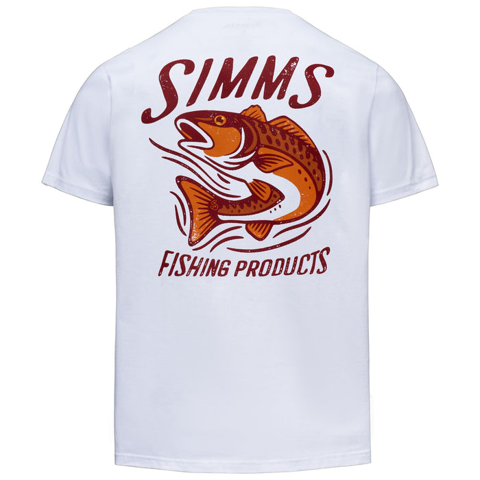 Simms Men's Redfish T-Shirt White Image 01