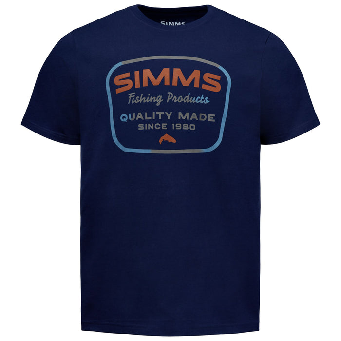 Simms Men's Stamp Lock T-Shirt Classic Blue Image 01